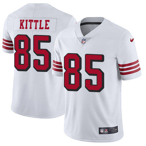 San Francisco 49ers Limited White Men George Kittle NFL Jersey #85 Rush Vapor Untouchable->san francisco 49ers->NFL Jersey